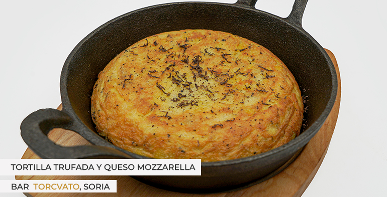 Receta de Tortilla de patata trufada